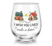 Joymaking Wine Glass Friend Gifts for Women, Friendship Gifts for Women Birthday Christmas, I Wish You Lived Next Door Glass 520ml