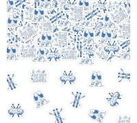 JOYMEMO 200 Pieces Blue Last Toast On The Slopes Bachelorette Party Confetti, Ski Bridal Shower Decorations, Double Sided Skiing Printing Paper Table Scatters for Wedding Winter Snow Theme Party