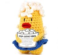 JOYMENT Don't Be Afraid to Pop! Positive Corn Crochet Gift - Encouraging Uplifting Present for Anxiety Stress Relief, Fun Inspirational Plushie for Women Men Teens, Office Home Desk Reminder