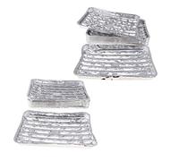 joyMerit 40pcs/set Disposable Aluminum Foil Barbecue Grilling Trays for Outdoor Picnic Camping BBQ - 34.5 x 22.5 x 2.5cm