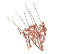 joyMerit 6Set Human Skeleton Body Shaped Pendant Fit DIY Dolls Necklace Jewelry