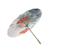 joyMerit Rainproof Handmade Silk Umbrella Parasol 33'' Peony - Chinese Japanese Style Painting Pattern