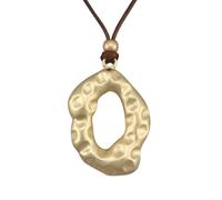 joymiao Boho Necklaces for Women Chunky Circle Necklace Layered Boho Circle Leather Choker Necklace Long Vintage Necklaces Bohemian Jewlery Gifts, Faux Leather Zinc, No Gemstone