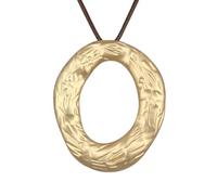 joymiao Boho Necklaces for Women Chunky Circle Necklace Layered Boho Circle Leather Choker Necklace Long Vintage Necklaces Bohemian Jewlery Gifts, Faux Leather Zinc, No Gemstone
