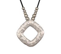 joymiao Boho Necklaces for Women Cord Necklace with Pendant Long Silver Necklace Vintage Sweater Necklace Hippie Jewelry for Women Girls Gifts, Faux Leather, No Gemstone