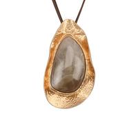 joymiao Boho Necklaces for Women Cord Necklace with Pendant Long Silver Necklace Vintage Sweater Necklace Hippie Jewelry for Women Girls Gifts, Faux Leather, No Gemstone