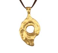 joymiao Leather Necklace for Women Long Boho Necklace Bohemian Choker Vintage Necklace Braided Boho Jewelry with Adjustable Brown Leather Cord, Faux Leather, No Gemstone