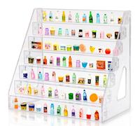 JOYMOMO Mini Brand Organizer Acrylic Display Rack for Mini Brands Collector Toys of 7 Layers
