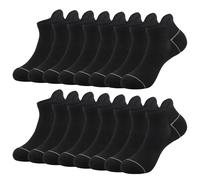 JOYNÉE Mens Ankle Athletic Socks for Men Running Low Cut Tab Socks 8 Pairs Sports Workout Socks,Sock Size 10-13, Black-8pairs, 9-13 UK