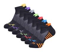 JOYNÉE Mens Ankle Athletic Socks Low Cut Week Socks for Sports Running 7 Pack,Black,Sock Size:10-13 - Black - Sock Size 10-13/Shoe Size 6-12