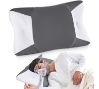 Joynox CP-AP Pillow for Side & Back Sleepers, Sleep Apnea Ergonomic Orthopedic Pillow, Reduces Air Leaks, Compatible with Various CP-AP Masks, Cervical Memory Foam Pillow with Cooling Breathable Cover