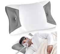 Joynox CP-AP Pillow for Side & Back Sleepers, Sleep Apnea Ergonomic Orthopedic Pillow, Reduces Air Leaks, Compatible with Various CP-AP Masks, Cervical Memory Foam Pillow with Cooling Breathable Cover