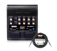 JOYO 10W Electric Guitar Pedal Amp with 14 Amp Models 9 Effects 3 Band EQ Drum Machine Looper OTG Bluetooth JAM BUDDY II BK and 15 ft 1/4 in Straight Instrument Guitar Cable CM-04