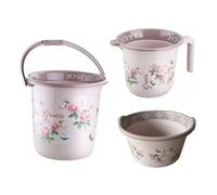 JOYO 3Pcs Gracia Set Includes: Jug1.1L / Bucket 18L / Tub (Pink)