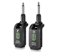 JOYO 5.8GHz Wireless Guitar System Rechargeable Transmitter Receiver with 4 Channels, Low Latency, 48kHz/24Bit, 65ft Range, 6 Hour Battery for Electric Guitar & Bass (JW-02S)