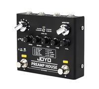 JOYO Amp Simulator Guitar Pedal, 9 Amp Models with Dual Channel & 18 Tones, IR Cab Sim, XLR Out & FX Loop, Bypass (Preamp House R-15)