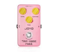 JOYO Analog Fuzz Guitar Pedal, Vintage 90's Voicing with Level/Sustain/Tone Control, Battery or 9V DC Powered, True Bypass (TINY-HUGE JF-26)