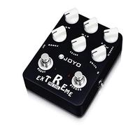JOYO High-Gain Metal Distortion Guitar Pedal, 3-Band EQ with Sweep Mid-Freq & Boost Control for Electric Guitar, Bypass (Extreme Metal JF-17)