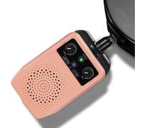 JOYO Mini Guitar Amp 5W Portable - Rechargeable Bluetooth Combo Amplifier with Built-in Effects (Clean, Overdrive, Distortion, Reverb) Compact Practice Amp for Electric Guitar Plug in, Pink (JA-05G)