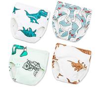 Joyo roy Training Pants for Baby Boy 2T 4pack Potty Training Pants 2-3 Years Reusable Nappies Training Pants Boys 2-3 Potty Trainer Underwear for Boys Absorbent Underwear for Toddlers Nappy Pants