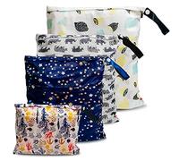 Joyo roy Wet Bag Nappy Bags Wet Bags for Swimming for Gym Beach Pool Travel Laundry Waterproof Bag Camping Wetsuit Drybags Waterproof Baby Large Cloth Nappy Pouch 2 Zipper Organisers Pouch SMML