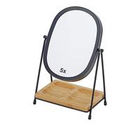 JOYOEIKON Classic Dual Sided 5X and 1X Magnifying Makeup Mirror and Tabletop Standing 360° Rotation Vanity Mirror,Desktop Cosmetic Mirror