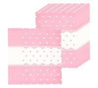 JOYOFREELY 100 Sheets Pink Candy Wrapping Paper with Artistic Dot Patterns, Versatile and Easy to Use Paper Wraps for Food and Candy Packaging, for Gifting and Occasions