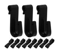 JOYOFREELY 20pcs Black Plastic Mini Mesh Hooks Over The Door Easy Installation Over Door Hooks for Home Organization and Bathrooms Stylish and Minimalist Design
