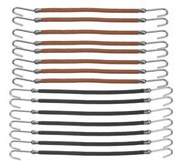 JOYOFREELY 20pcs Bungee Hair Ties with Elastic Hook for Women and Assorted Colour Ponytail Holders Made of Iron Polyester and Rubber Wire Designed to Hold Hair Tightly and Suitable