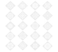 JOYOFREELY 20pcs Mandala Stencils Reusable Plastic Drawing Templates for Crafts and DIY Art Projects Safe and Hollow-Out Design