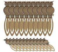 JOYOFREELY 20Pcs Owl Bookmark Pendant Copper Thin and Light Page-Marker for Book with Delicate Appearance Creative Owl Shape Design Beautiful Decoration for Decoration for The Books or