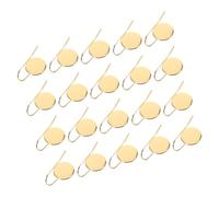 JOYOFREELY 20pcs Stainless Steel Earring Blanks Wire Hooks Bezel Trays with Secure Welding Timeless Design Golden for DIY Occasions