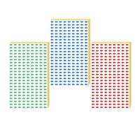 JOYOFREELY 240pcs Small Arrow Sticker Labels Self-Adhesive Multipurpose Color-Coding Decals in Red, Blue, Green Office, Packaging Direction, and Inspection Indicator Tabs