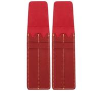 JOYOFREELY 2pcs Leather Pen Sleeve for Hospital Use Compact and Beautiful Pen Protector Bags with Strong Decorative Style
