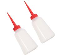 JOYOFREELY 2pcs Plastic Oil Squeeze Bottles with Precision Nozzles for Machine Oil Suitable for Needle Sewing Machines