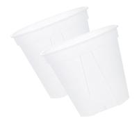 JOYOFREELY 2Pcs Plastic Orchid Flower Pots with Drainage Holes 27Cm Diameter Breathable Root Control for Indoor Gardening