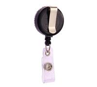JOYOFREELY 2pcs Retractable Round Rhinestone Badge Holders with Abs Straps, Easy to Clip on Key Reels for Id Cards, Suitable for Concerts and Conventions