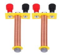 JOYOFREELY 2pcs T Shaped Solenoid Coil Electromagnets for Physics Experiments Copper and Plastic Material, Reliable Teaching Tools Enhancing Learning Experience in Educational Settings