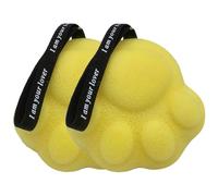 JOYOFREELY 2pcs Yellow Back Shower Sponge Scrubber for Deep Cleaning and Massage, Soft Sponge Material with Easy Storage, Bath Accessory for Shower and Body Care