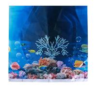 JOYOFREELY 3d Ocean World Fish Tank Background Wallpaper for Aquarium, Pvc Material with Realistic Visual Effect and Convenient Cleaning, for Living Room and Bedroom Color