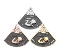 JOYOFREELY 3pcs Embryonic Brooch Clothes Brooch Pin Creative Design Fashionable Alloy Can Be Attached to Hat Reliable for Babies Suitable for Suit Backpack