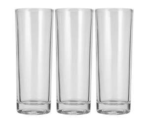 JOYOFREELY 3pcs Glass Milk Cups with Handle, 330ml Beverage Cups for Coffee, Juice, and Water, Compact Body Design with Simple Appearance, for Home Kitchen and Everyday Use