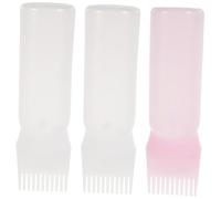 JOYOFREELY 3pcs Hair Dye Applicator Bottles with 120ml Capacity Lightweight Plastic Hairdressing Bottles for Even Distribution of Colour Suitable for Home and Store Use
