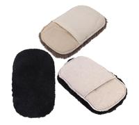 JOYOFREELY 3pcs Shoe Cleaning Gloves for Leather Shoes and Goods, Plush Material with Large Thick Design, Extends Lifespan and Prevents Damage, for Organizing Leather Items after Random Color