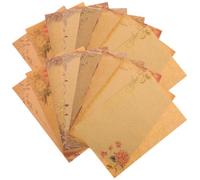 JOYOFREELY 40 Sheets Vintage Writing Paper Set Retro European Style Stationary Paper for Writing Letters Assorted Color with Pretty Pattern Practical Design for and Copying Poems