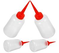 JOYOFREELY 4pcs Automatic Watering Spikes with Adjustable Flow Rate, Plastic Drip Irrigation Spikes for Hanging Baskets and Vegetables, Auto Watering System for Potted Plants at Home