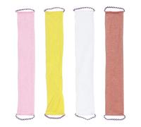 JOYOFREELY 4pcs Exfoliating Shower Scrub Towels with Rapid Foaming Action, Nylon Long Back Scrubbing Cloths for Home Bathing Rituals and Spa Use, Gentle Dead Skin Remover