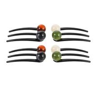 JOYOFREELY 4pcs Hairpin Hair Curler U-shaped Hair Forks for Women for Buns Comb for Updo Lazy Bun