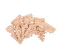 JOYOFREELY 4pcs Wooden Carved Applique Onlay for Ceiling Decoration Elegant French Style Versatile Wood Ceiling Ornaments with Easy Installation