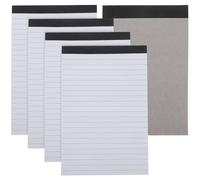 JOYOFREELY 5 Books of Portable A5 Notepads with 25 Sheets Each, Tear off Memo Pads for Office and School Use, Assorted Colour Paper Notebooks, Simple and Fashionable Design for Staff